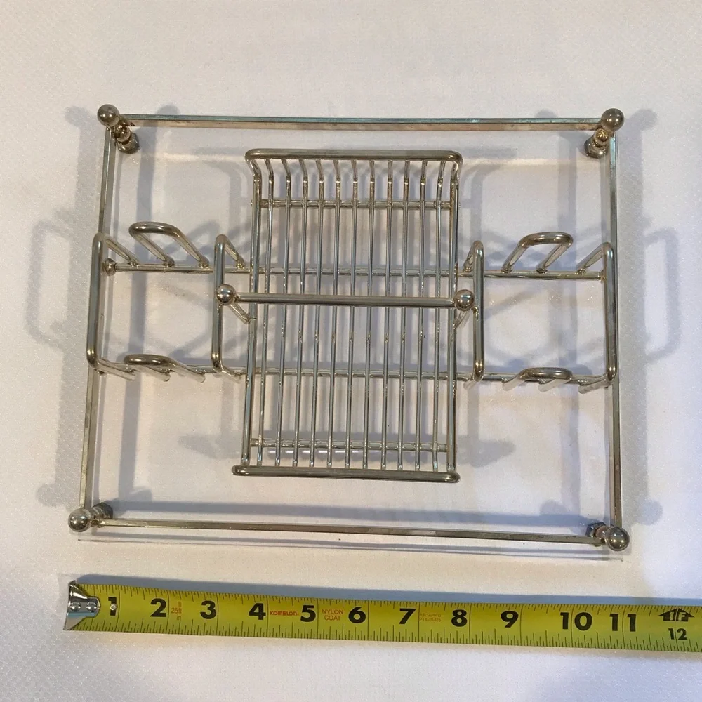 Vintage Charles Hollis Jones Lucile Brass Vanity Tray Mid Century Modern Regency